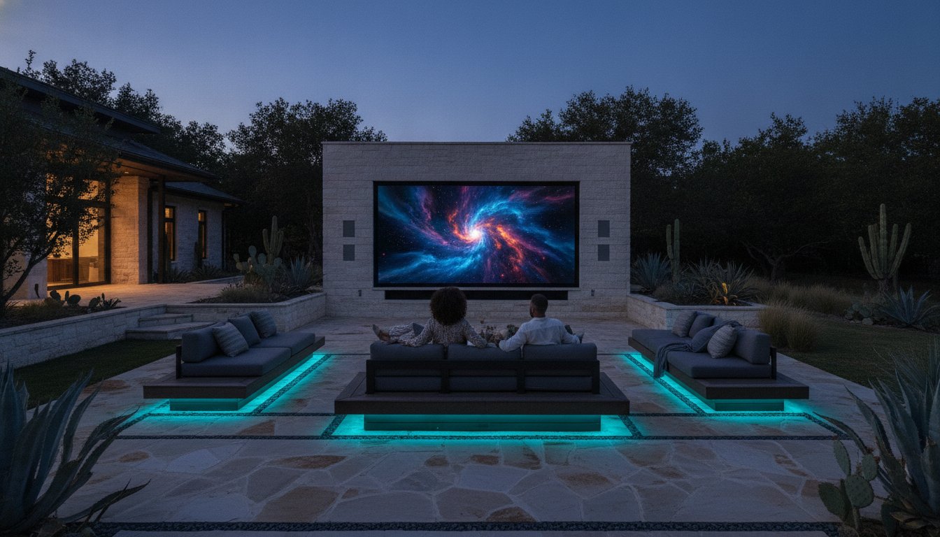 Designing an Outdoor Home Theater: Engineering the Ultimate Texas Open-Air Cinema