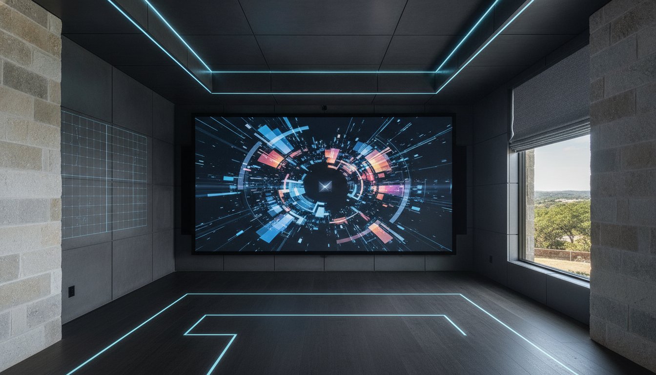 Integrating Large Format Screens in Home Theaters: An Engineering Perspective