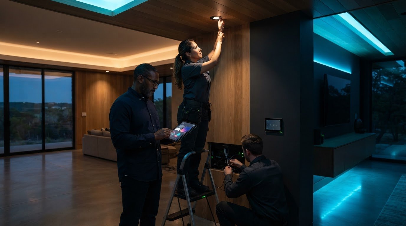 Professional Smart Lighting Installation: Design, Integration, and Commissioning in Texas